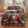 3Pcs Christmas Nutcracker Soldiers Bedding Set Quilt Cover Pillowcase Home Christmas Halloween Gift 1 Duvet Cover 2 Pillowcase S125