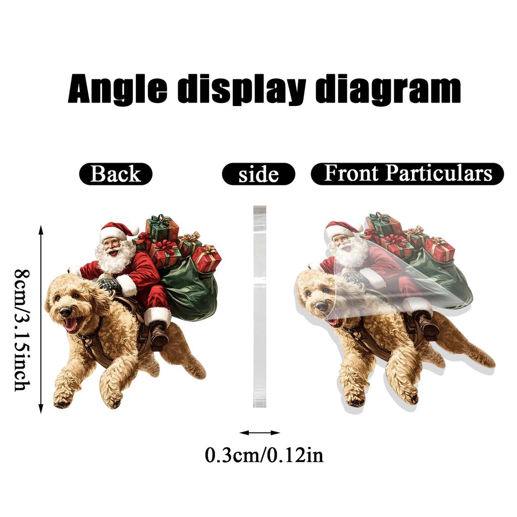 2D Рождественские украшения, Акриловая плоская елка, Домашний декор, Подвеска на елку