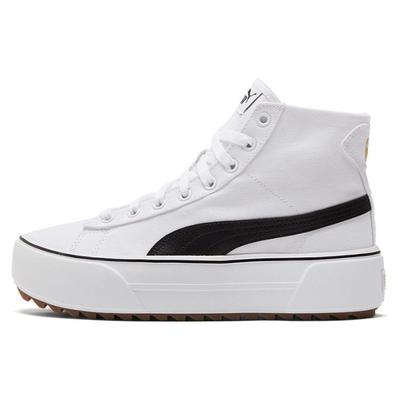 Кроссовки Kaia Mid CV White Black Women Team-Gold 384409-01