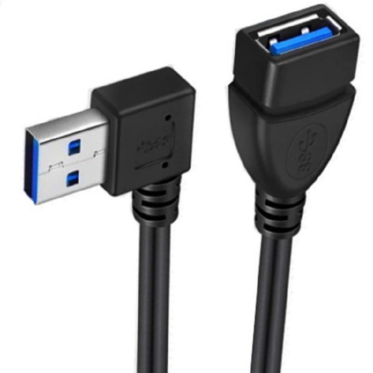 Угловой удлинитель USB 3.0 Кабель USB 3 для мыши, жесткого диска, камеры Легкое подключение и воспроизведение в ограниченном пространстве 20 см / 7,87 дюйма