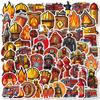 10 30 61Pcs Fire Hero Firefighter Stickers Fireman Decal Laptop Suitcase Motorcycle Car Phone Decoration Sticker Kid Classic Toy
