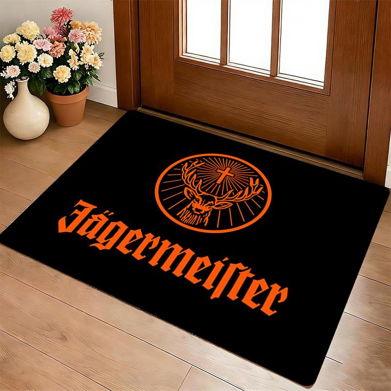 Jgermeister Logo Living Room Nonslip Area Rug Soft Carpet For Bedroom Game Playroom Sofa Office Home Decor Doormat Christmas Gift C9302669