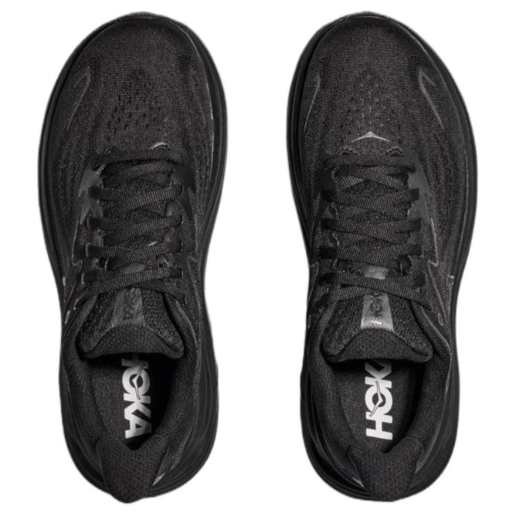 HOKA One One CLIFTON 10 Нескользящие Устойчивые к истиранию Низкие Повседневные Беговые Кроссовки Мужские Черные 1162051-BBLC