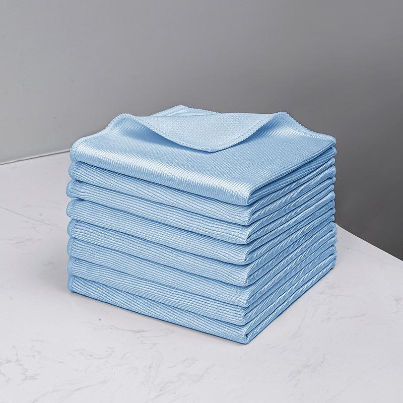 1/5/10 шт. Ультратонкая волокнистая салфетка для чистки стекла, столовых приборов, ножей и вилок, полировка, удаление пятен от воды, многофункциональная салфетка