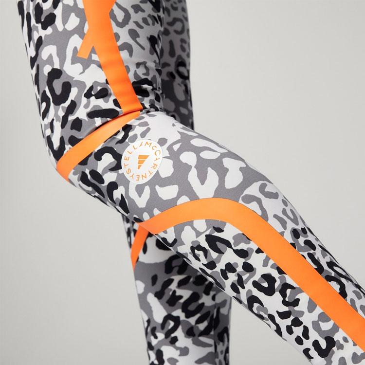 Adidas Леггинсы для йоги и фитнеса X Stella McCartney с леопардовым принтом, женские леггинсы черного и белого цвета FU0709
