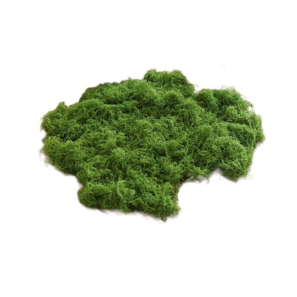 Прочный искусственный мох Экологичный полиэстеровый мох Трава Искусственный нитевидный мох Гостиная