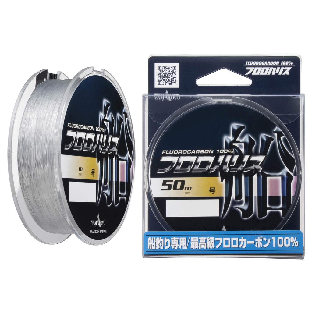 YAMATOYO Harris Fluoro Harris Boat Fluorocarbon 50m 12 Clear No.