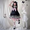 [Milky Time] Костюм для косплея на Хэллоуин Цельный Маленький Дьявол Лента Черный