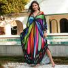Summer Women Beach Kaftans Printed Maxi Dresses Swimwear Cover Ups Vacation Bathing Suits Big Sales Factory Supply