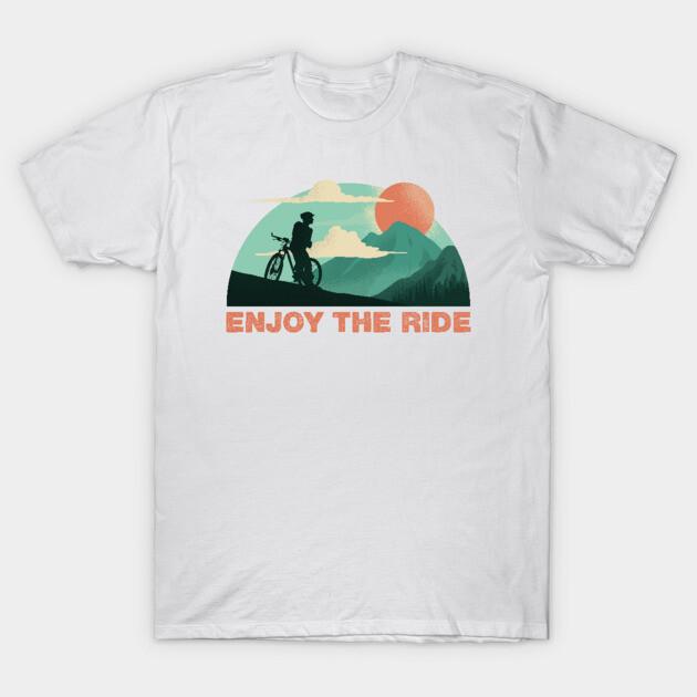 Asian Size Cotton Unisex Tshirt Print T-shirt Enjoy The Ride T-shirt No-Cut Print Regular Fit
