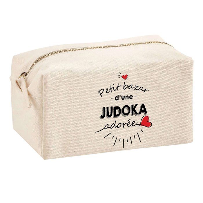 Trousse multifonction Bazar d'une Judoka adorée Cadeau Anniversaire Idée Personnalisé Original | Trousse Scolaire Fournitures Bureau