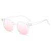 New Blush Whitening Plain Sunglasses Women's Big Frame Thin High Value Sunglasses Korean Version of Cute Girl Glasses