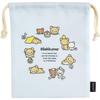 Rilakkuma Drawstring Bag with Gusset CA51701 San-X