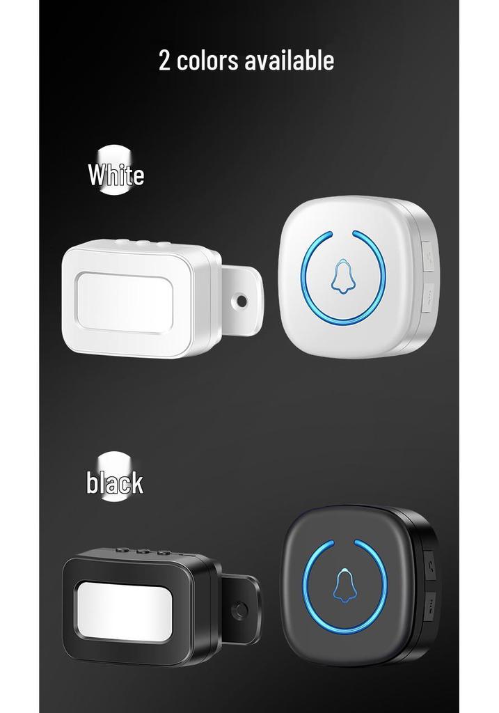 Wireless Doorbell with Anti-theft Infrared Sensor and Welcome Alert Sound