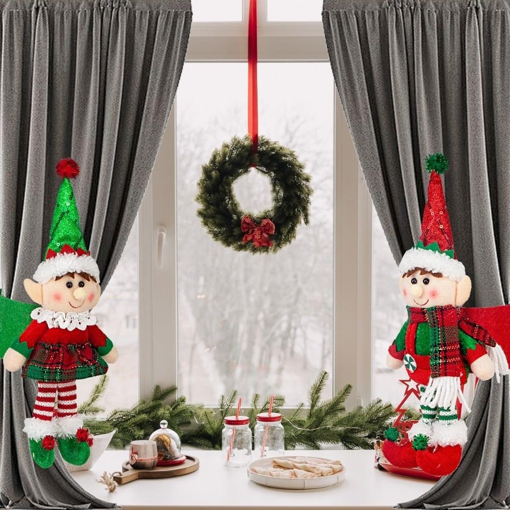 Fastener Curtain Holder with Magic Sticker Curtain Holdbacks Xmas Window Decor