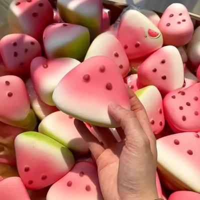 Антистресс Сквиши Арбуз Игрушка-антистресс Мягкая Ледяная Кожа Медленное Восстановление Сквиши для Снятия Стресса Игрушка-сжималка