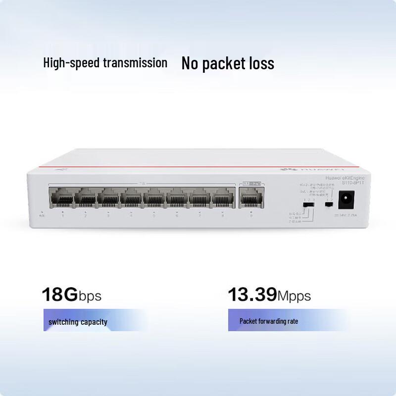 Huawei Неуправляемый Gigabit PoE коммутатор KunLing S110-8P1T