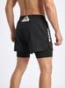Men's Gym Shorts Quick Dry Stretchy Compression Workout Shorts with Pockets