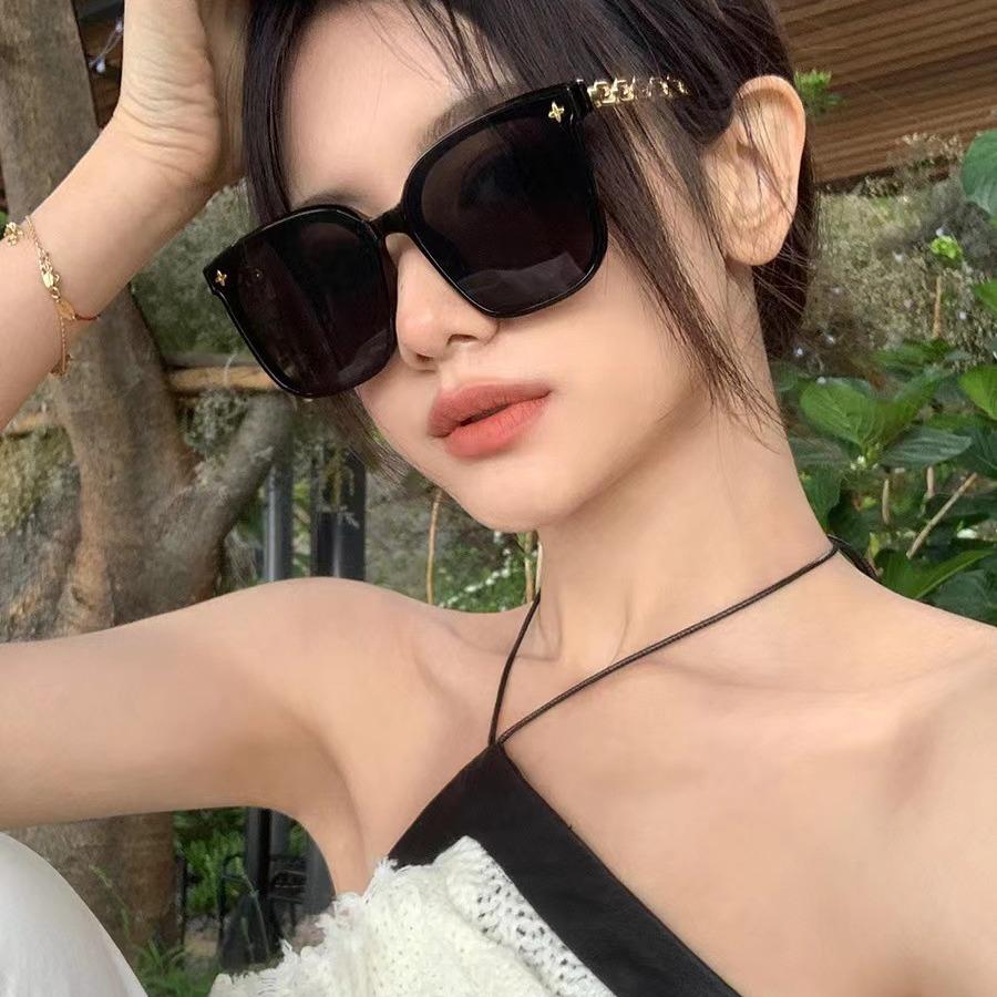 Sunglasses Summer Sunscreen Large Frame Glasses With Glasses Trendy Sunglasses