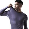 Men's Slim V-Neck Thermal Shirt – Breathable Mesh Base Layer for Autumn/Winter