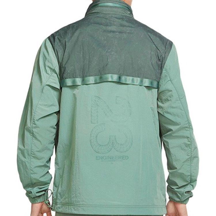 Jordan Jackets Men's Sage Green Hooded Moderate Workwear