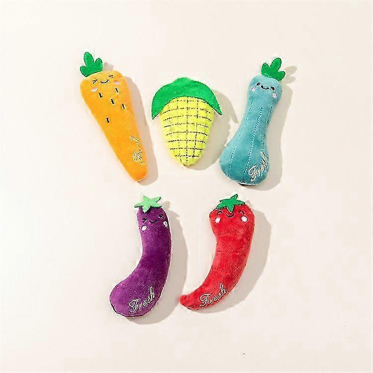 Catnip Toys for Indoor Cats, 5 Pack Cat Toys for Cats, Fluffy Catnip Toys for Chewing Playing, Interactive Kitten Toys, Catnip Filled Kitty Chew Teeth