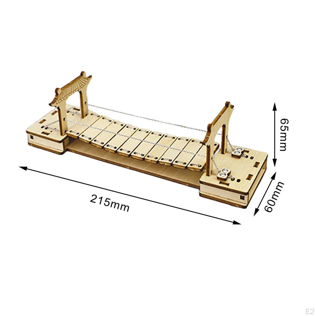 Science Experiment Toys Wooden Birthday Gifts Technology Small Production Handmade DIY Chain Bridge