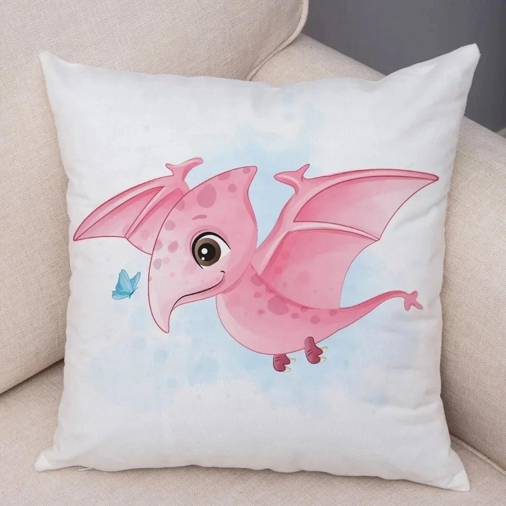 Мультфильм Юрский динозавр Декоративная наволочка для автомобиля Украшения для офиса Гостиная Диван Домашняя наволочка