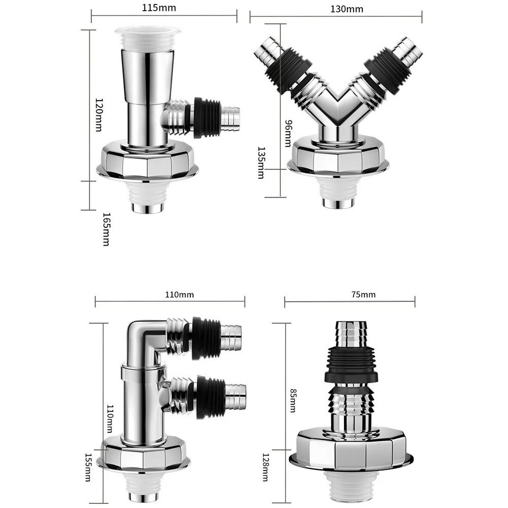 Useful Washing Machine Floor Drain Joint Special Dishwasher Sewer Pipe Connector Universal Double Purpose Hose Adapter