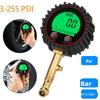 Стол для проверки манометра шин Мониторинг шин 3-255PSI ЖК-дисплей с подсветкой Цифровой манометр для автомобилей, грузовиков, велосипедов