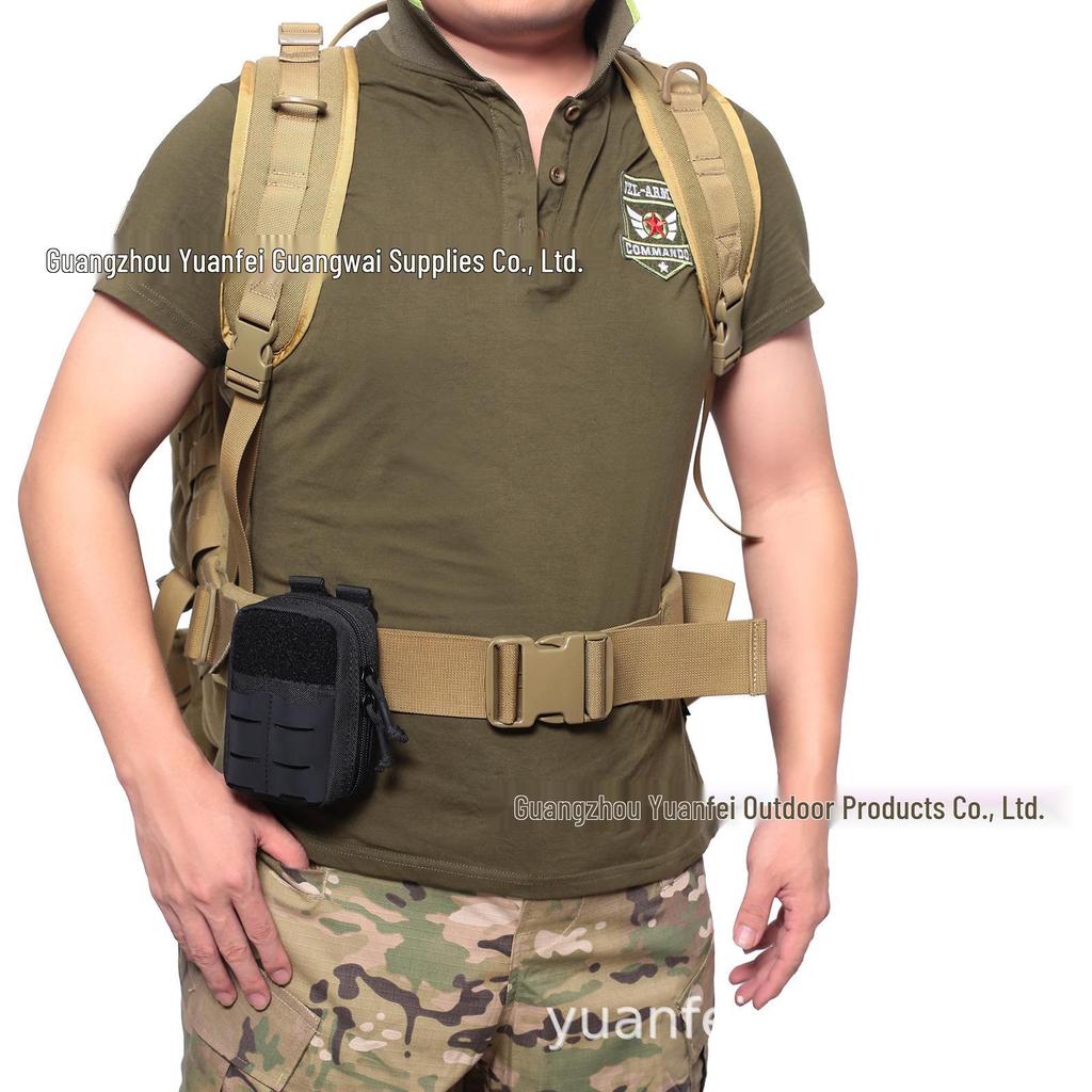 Compact Tactical Medical Kit Waist Pack - MOLLE Compatible Storage Bag