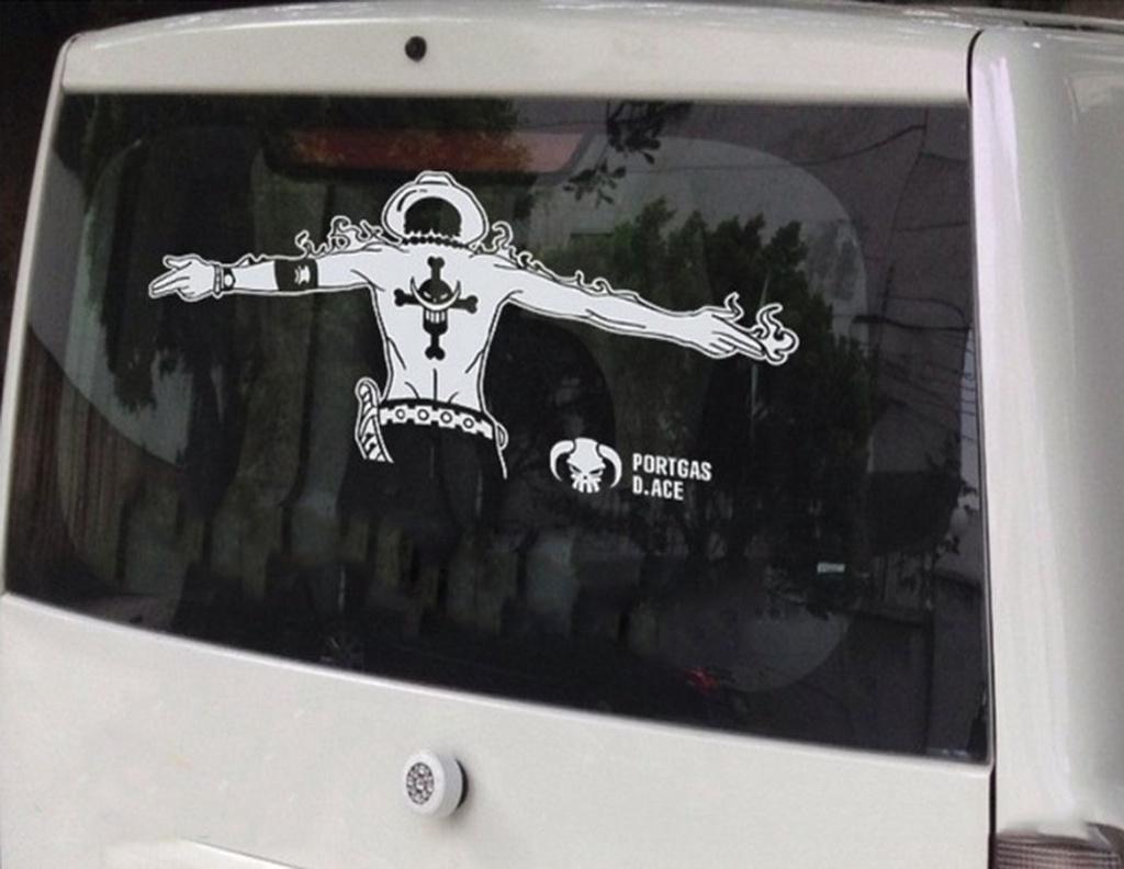 Премиальное качество Цельный Портгас Д. Эйс Наклейка на кузов автомобиля Светоотражающий дизайн для классической привлекательности