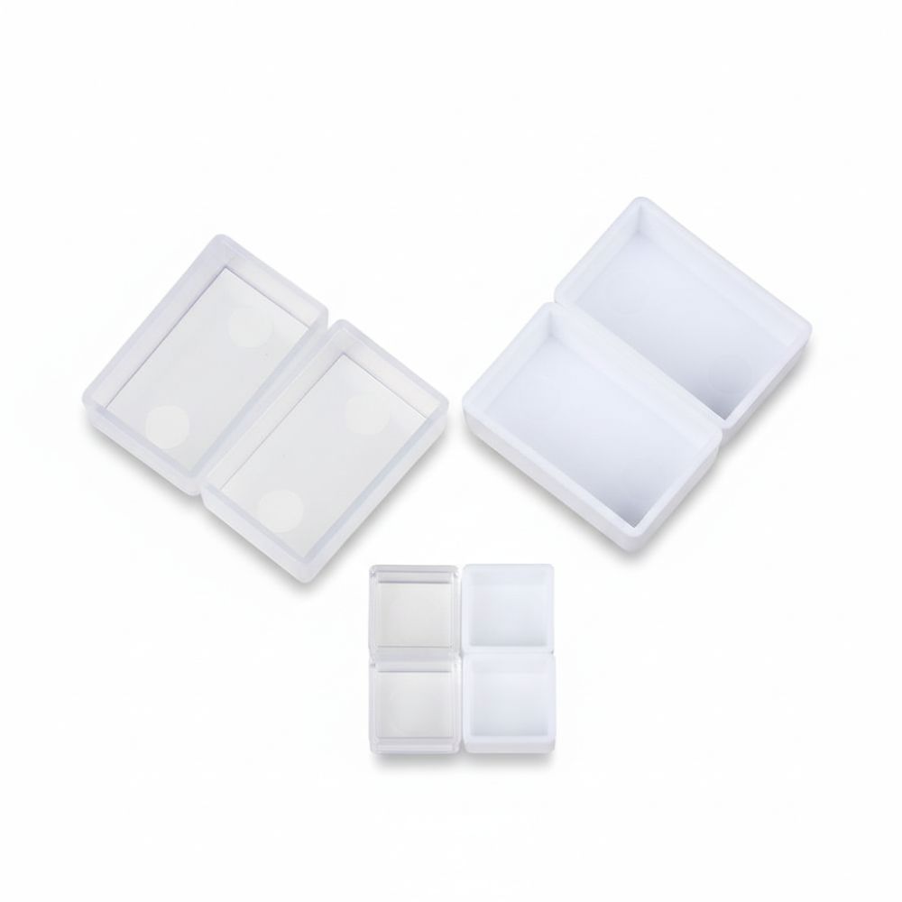 5/20/50pcs White Transparent Empty Half Tiny Pans Watercolor Pans DIY Watercolor Oil Painting