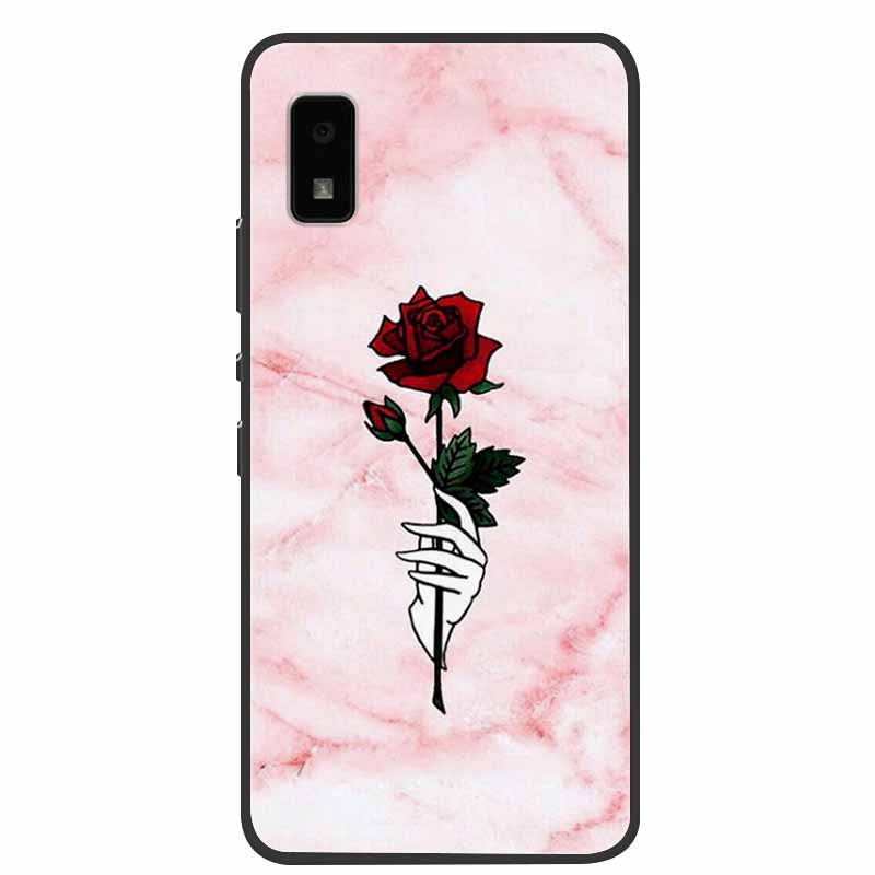 Для Sharp Aquos Wish2 Wish 2 Чехол SH-51C Силиконовый Мягкий Мраморный Цветочный Черный Задние Крышки для Sharp Aquos Wish3 Wish 3 SH-53D ТПУ