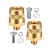 2PCS Battery Pole Adapter Brass Battery Terminal Connector M6 Thread Positive Negative Battery Post Connector Terminal Adapter