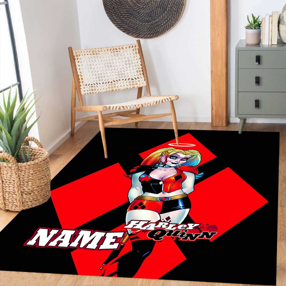 Warnermedia (2) Customize your name rug, office chair cushion, home bedroom living room gift.