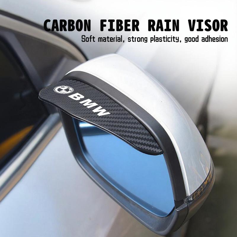 2pcs Car Side Rearview Mirror Rain Eyebrow Sun Visor Protector For BMW M Performance E36 E46 E60 E90 E91 E92 E93 F30 F20 AT8