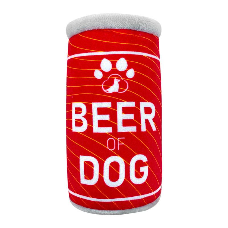 New Can Dog Toy Plush Toy For Dogs Durable Chew Toy With Squeaker 48g Orange/red/blue/green/gray/yellow-green