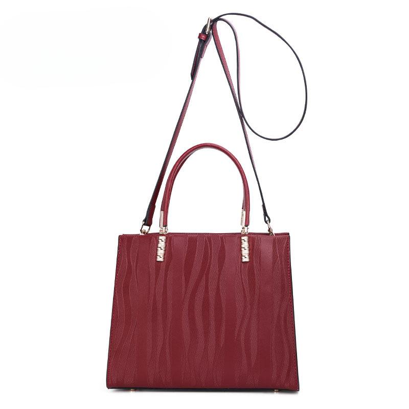 Женская новая модная и универсальная сумка из коровьей кожи для мам, большая вместимость, сумка для мам, сумка-сумка с диагональным креплением на плечо