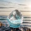 Статуэтки и скульптуры Девушка-ракушка, Резиновая статуэтка Девушка-ракушка, Подарок на новоселье, Декор для дома, Товары для аквариумов