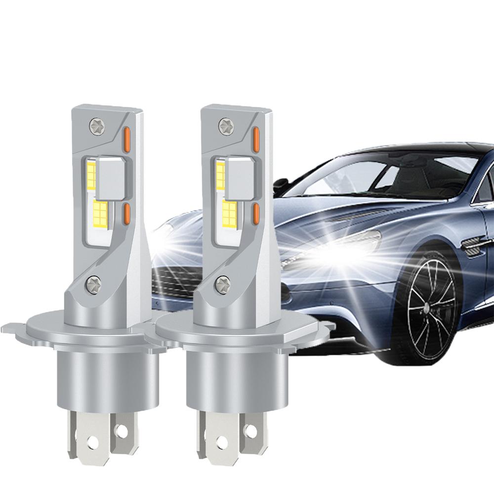 H4 9003 HB2 Светодиодная Автомобильная Мотоциклетная Лампа Фары С Чипами CSP Высокий Низкий Свет Мотоциклетный Фонарь Одиночная Медная Трубка