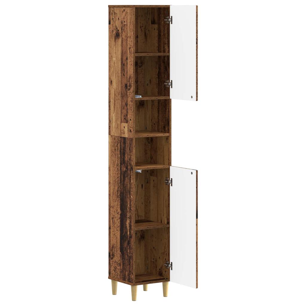 Bathroom Cabinet with Open Shelf ARNHEM Reclaimed Wood