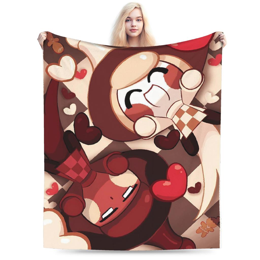 Cookie Run Kingdom Plush Blanket Students Flannel Throw Blanket For Couch Bed Soft Warm Custom Quality Bedspread Birthday Gift