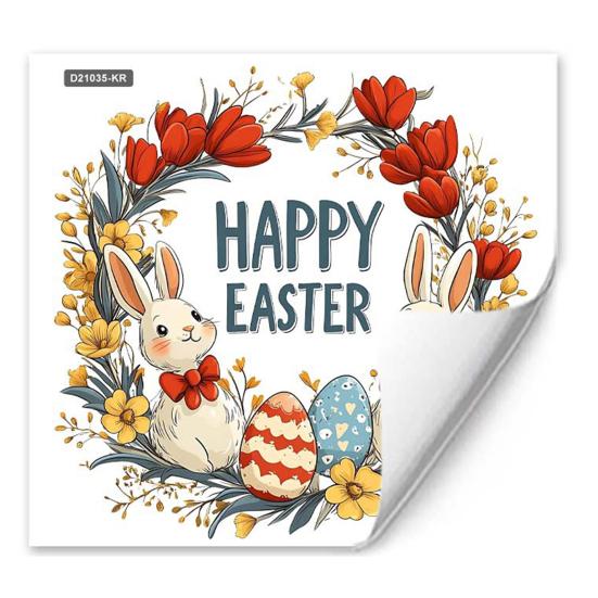 Easter Window Clings Cute Bunny Egg Window Stickers for Glass Windows Double Sided Reusable PVC Decals for Spring Party Home Classroom Decoration
