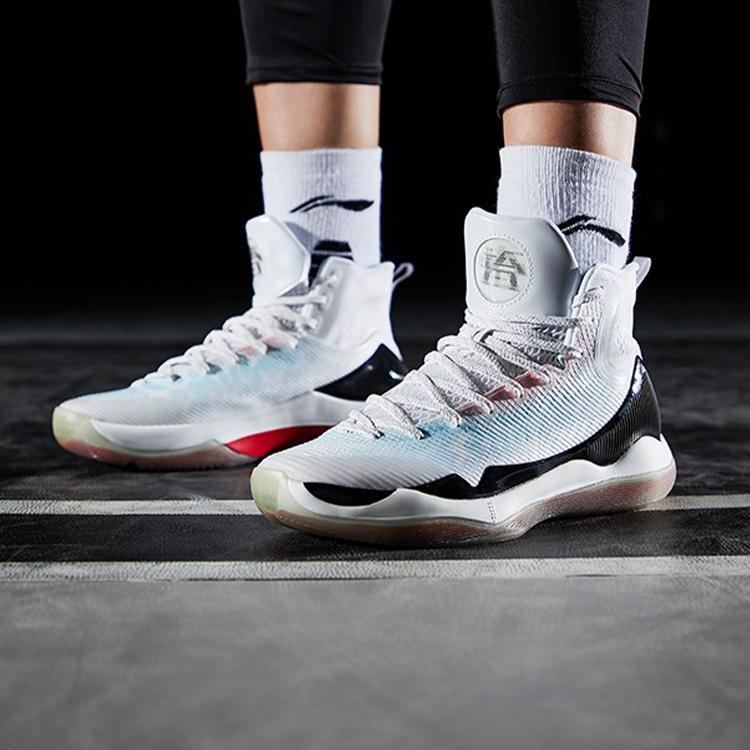 Li Ning YuShuai 11 Готовы к игре Нескользящие Износостойкие Высокие Баскетбольные Кроссовки Мужские Медовый Персик ABAM023-5