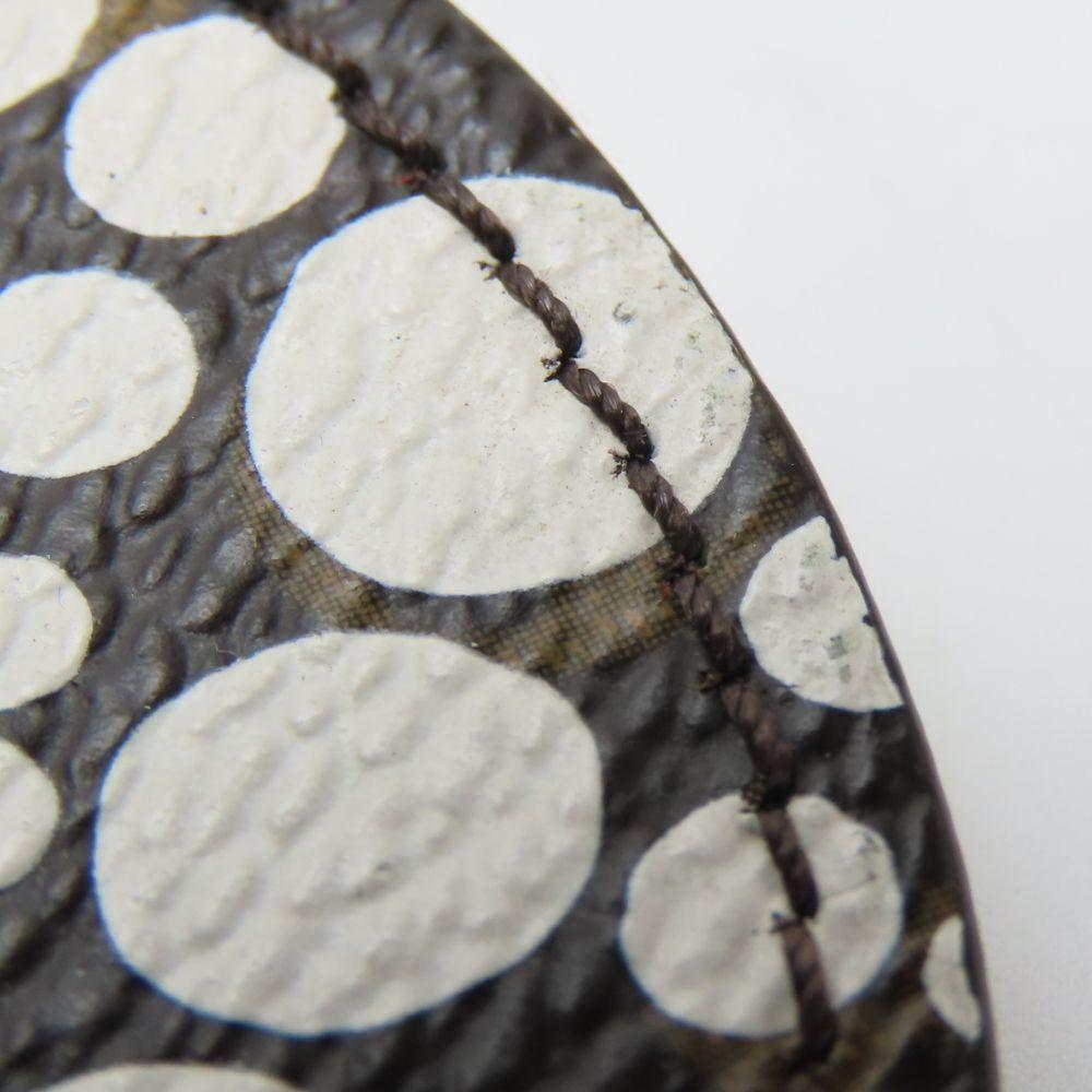 Б/у брелок для ключей LOUIS VUITTON Portocre Monogram M66739 Тыква в горошек Monogram Bron белый Яёи Кусама