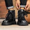 Модная мужская обувь на осень и зиму Модный минималистский стиль Уличный стиль Мотоциклетные уличные прогулки Повседневные деловые офисные ботинки 39-45