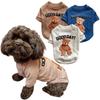 Warm Cute Bear Pattern Dog Clothes for Small Medium Dogs Vest Jacket Coats Poodle Yorkshire Chihuahua Teddy Costumes Clothing