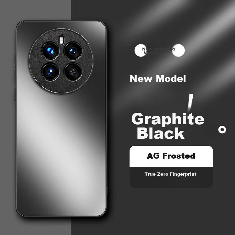 HotFire AG Matte Case for realme GT 5 Pro, Full Coverage Ultra Thin Anti-drop Anti-fingerprint Case - Graphite Black