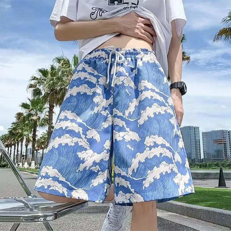 Mens Quick-Dry Board Shorts Swim Trunks Beach Vacation Surfing Water Sports Loose Fit